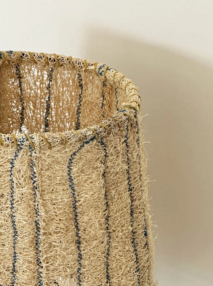 Wabi-Sabi Loofah Fiber Tripod Table Lamp - Loop