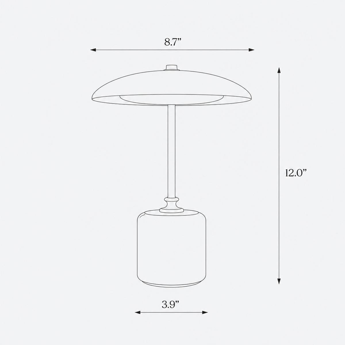 American Mid-Century Modern Table Lamp - Helio