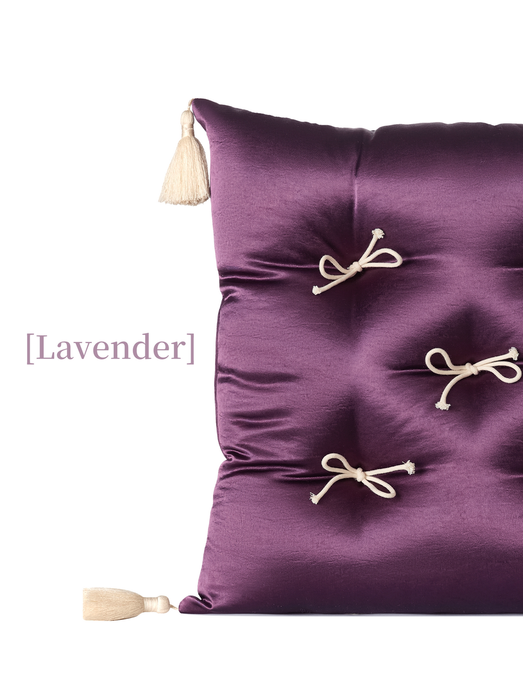 French Vintage Tufted Silk Blend Cushion - Mira