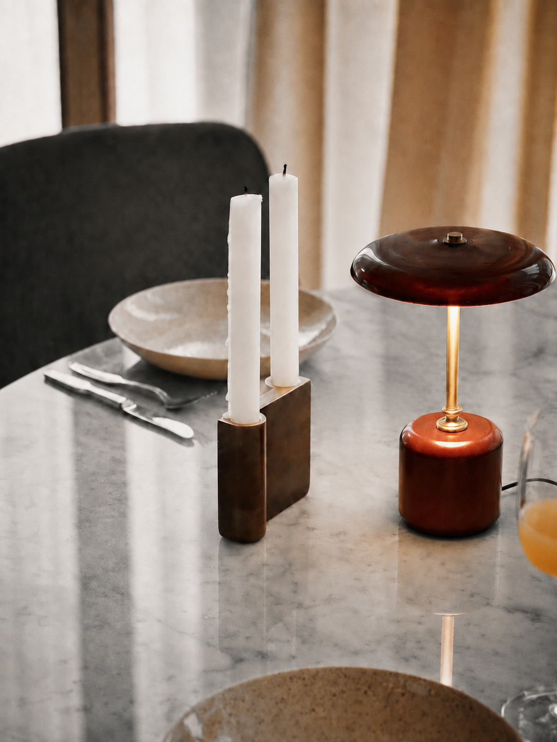 American Mid-Century Modern Table Lamp - Helio