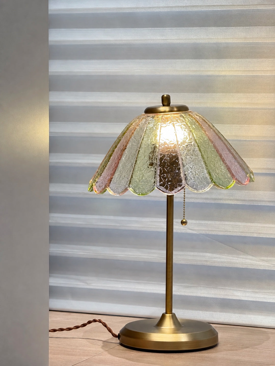 Colorful Water Ripple Glass Table Lamp