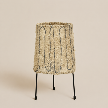 Wabi-Sabi Loofah Fiber Tripod Table Lamp - Loop