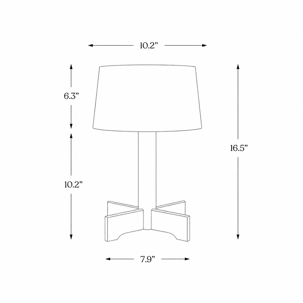 Petal loofah and solid wood table lamp dimensions: 10.2 inches wide and 16.5 inches high