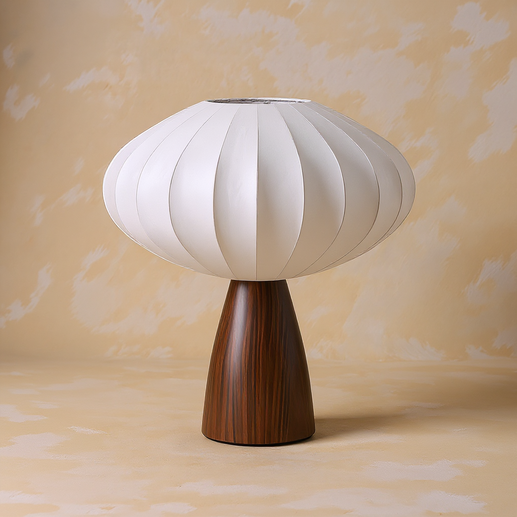 Handmade Fabric Camellia Bud Table Lamp